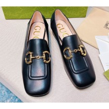 Gucci Loafers with Horsebit ‎700064 Leather Black 2022