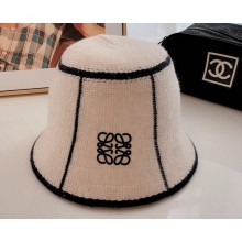 Loewe Knit Bucket Hat White