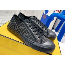 Fendi Domino fabric low-tops Sneakers Black 2022