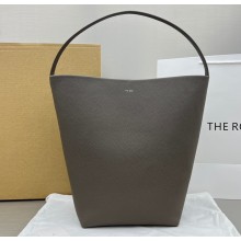 The Row Large N/S Park Tote Bag in Grained Leather 1822 Gray