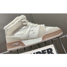 Fendi Match Shearling high-tops Sneakers Suede 03 2022