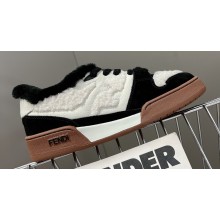 Fendi Match Shearling Low tops Sneakers Suede 01 2022
