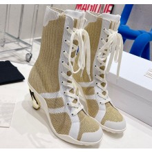 Dior D-zenith heeled Ankle Boots Beige 2022