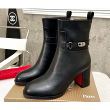 Christian Louboutin Heel 7cm Shaft 15cm Boots Black CL01 2022