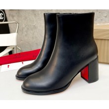 Christian Louboutin Heel 7cm Shaft 12cm Boots Black CL03 2022