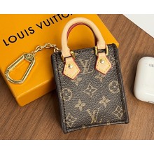 Louis Vuitton Monogram canvas Petit Sac Plat bag Charm