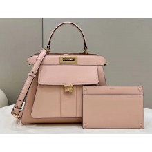 Fendi Peekaboo ISeeU Medium Bag with Baguette Pocket Pink 2023