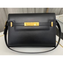 Saint Laurent manhattan small shoulder bag in leather 675626 Black