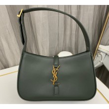 Saint Laurent le 5 à 7 hobo bag in smooth leather 657228 Dark Green