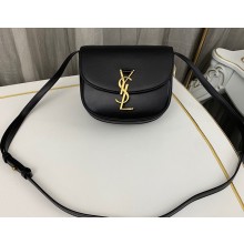 Saint Laurent kaia small satchel bag in smooth leather 619740 Black