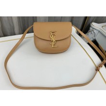 Saint Laurent kaia small satchel bag in smooth leather 619740 Apricot
