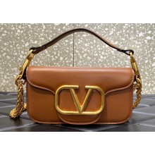 Valentino VLogo Signature Loco Small Shoulder Bag Brown