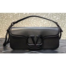 Valentino tone-on-tone finish VLogo Signature Loco Shoulder Bag Black