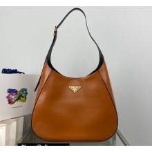 Prada Cleo leather shoulder Bag 1BC181 Brown 2023
