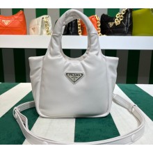 Prada Small padded Soft nappa-leather bag 1BA359 White 2023