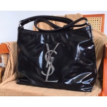 Saint Laurent Vintage Shopping Bag In Leather 713968 black