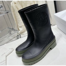Dior Diorunion Rubber with Dior Union Motif Rain Boots Black 2023