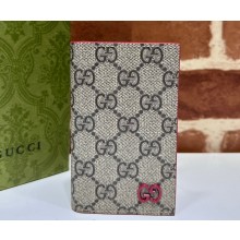 Gucci Long card case with GG detail 768249 Beige/Red