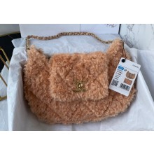 Chanel Shearling Flap Bag AS4468 Brown 2024