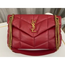 Saint Laurent puffer small Bag in nappa leather 577476 Red