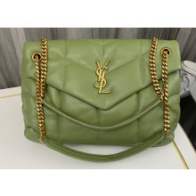 Saint Laurent puffer medium Bag in nappa leather 577475 Green