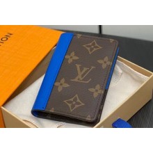 Louis Vuitton Monogram Canvas Pocket Organizer Wallet M82956 Blue 2024