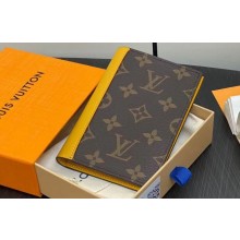 Louis Vuitton Monogram Canvas Passport Cover M82864 Yellow 2024
