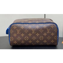 Louis Vuitton Monogram canvas Dopp Kit Toilet Pouch Bag M46763 Blue 2024