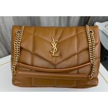 Saint Laurent puffer medium Bag in nappa leather 577475 Brown