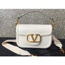 Valentino Alltime shoulder bag in grainy calfskin White 2024