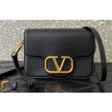 Valentino Locò Shoulder Bag in calfskin Black 2024