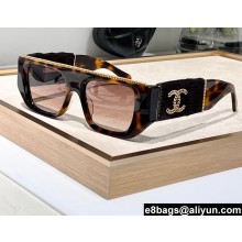 Chanel Acetate & Tweed Rectangle Sunglasses A71549 9130 05 2024