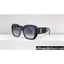Chanel Acetate & Tweed Square Sunglasses A71574 5512-A 01 2024