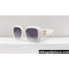Chanel Acetate & Tweed Square Sunglasses A71574 5512-A 03 2024