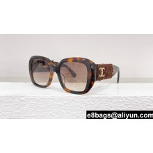 Chanel Acetate & Tweed Square Sunglasses A71574 5512-A 05 2024