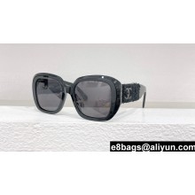 Chanel Acetate & Tweed Square Sunglasses A71574 5512-A 06 2024