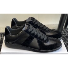 Maison Margiela Replica Women/Men sneakers in nappa leather and suede Black 2024