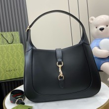 Gucci Jackie medium shoulder bag in black leather 782879 2024