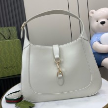 Gucci Jackie medium shoulder bag in white leather 782879 2024