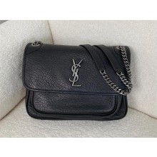 Saint Laurent Niki medium Bag black in lambskin with silver hardware(original quality)