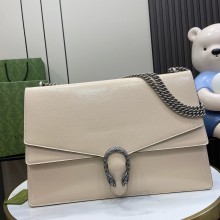 Gucci Dionysus large shoulder bag IN WHITE patent leather 795003 2024