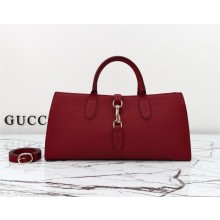 Gucci Jackie medium tote bag IN Rosso Ancora leather 795282 2024