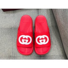 Gucci Men's Interlocking G slide sandal 780296 red 2024