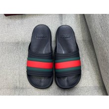 Gucci Men's Men's Web slide sandal 780286 black 2024