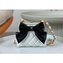 Chanel Clutch with Chain AP4028 white/black 2024