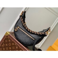 louis vuitton  Loop baguette handbag in Monogram embossed leather M22591 BLACK 2023