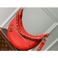 louis vuitton  Loop baguette handbag in Monogram embossed leather red M22594 2023
