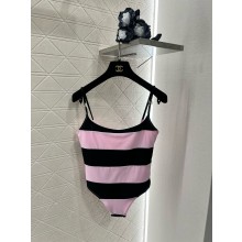 Chanel Stretch Jersey Black & Pink Swimsuit P76186 2024