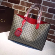 Gucci reversible GG leather tote 368568 in red