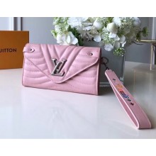 Louis Vuitton New Wave Long Wallet in Calfskin M63729 Pink